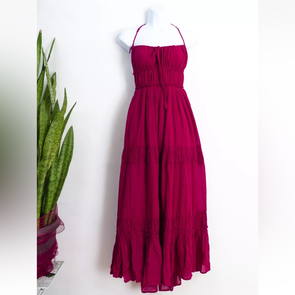 Free People Taking Sides Small Maxi Dress